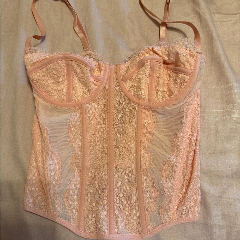 Pink corset top